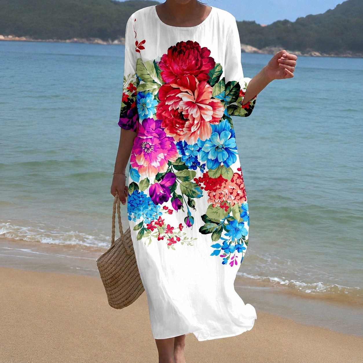 Alina - Flowing Mid-Length Dress