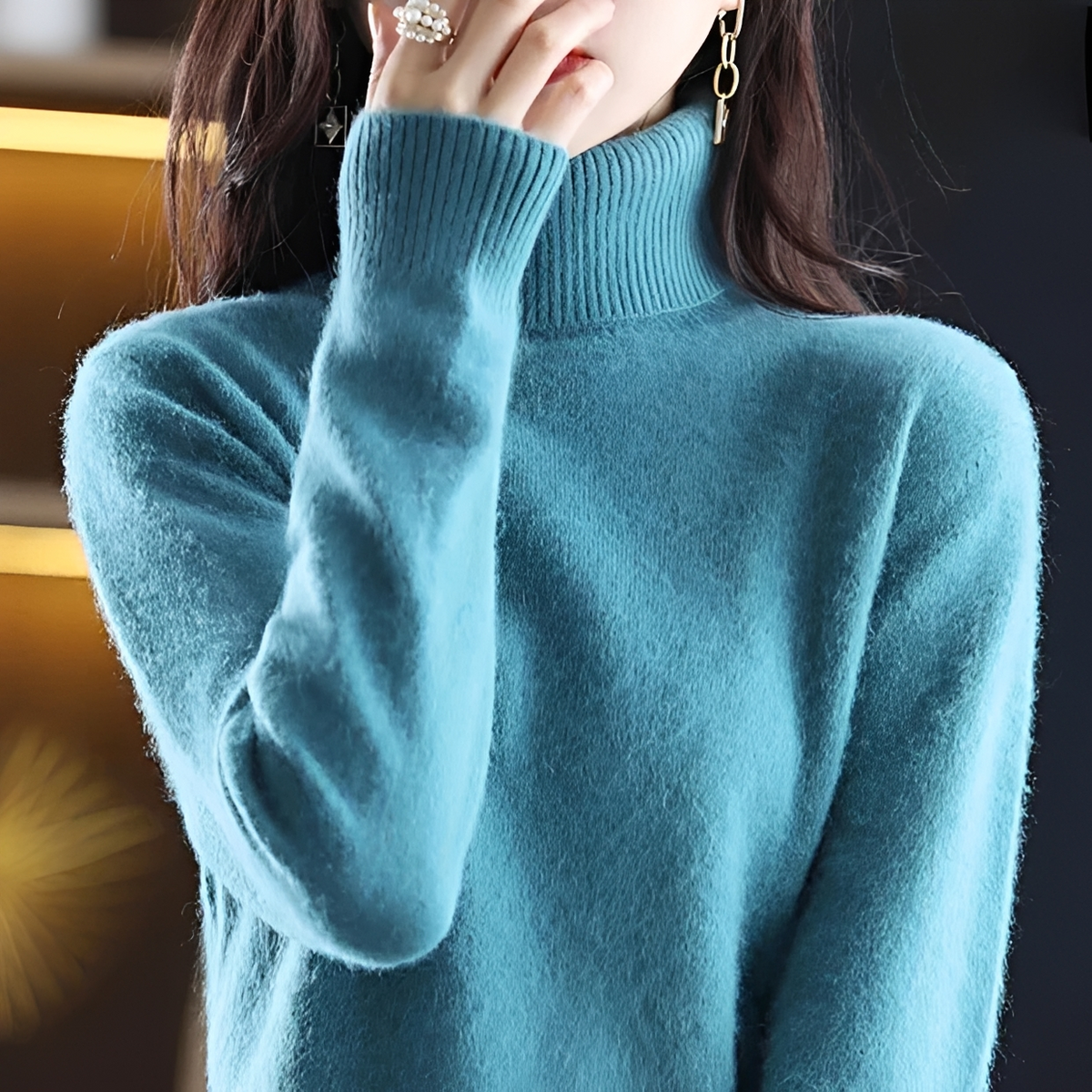 Letizia - Snug high-collar sweater