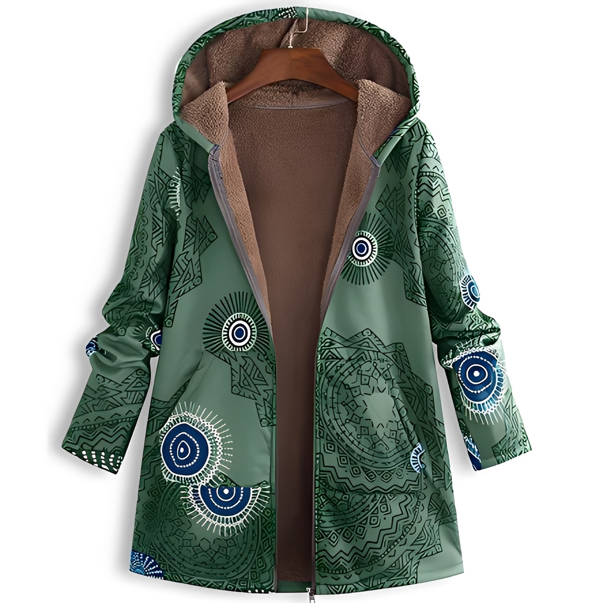 Olyvia - Vintage and cozy hooded jacket