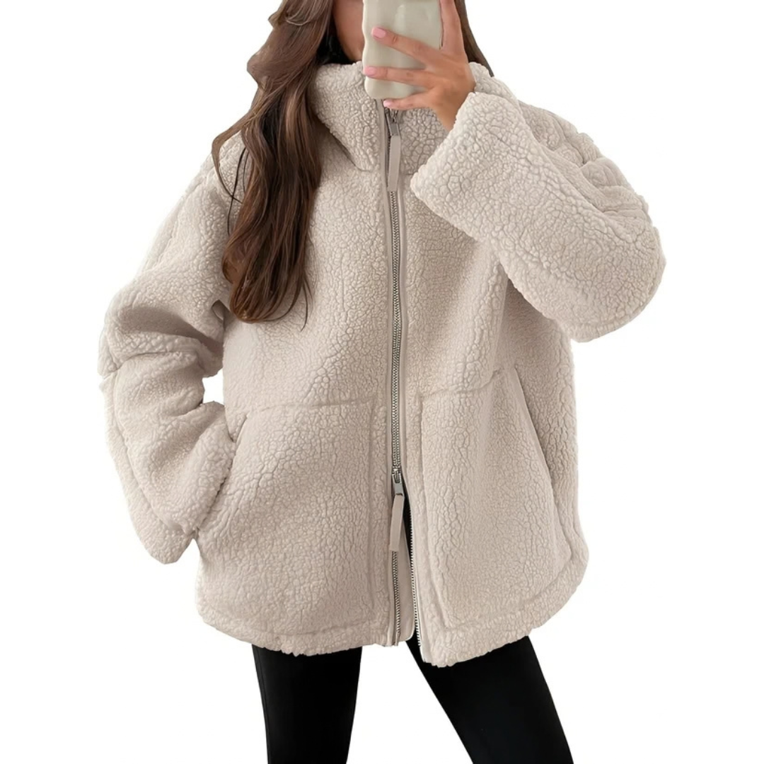 Rowena - Stylish and cozy jacket with zipper