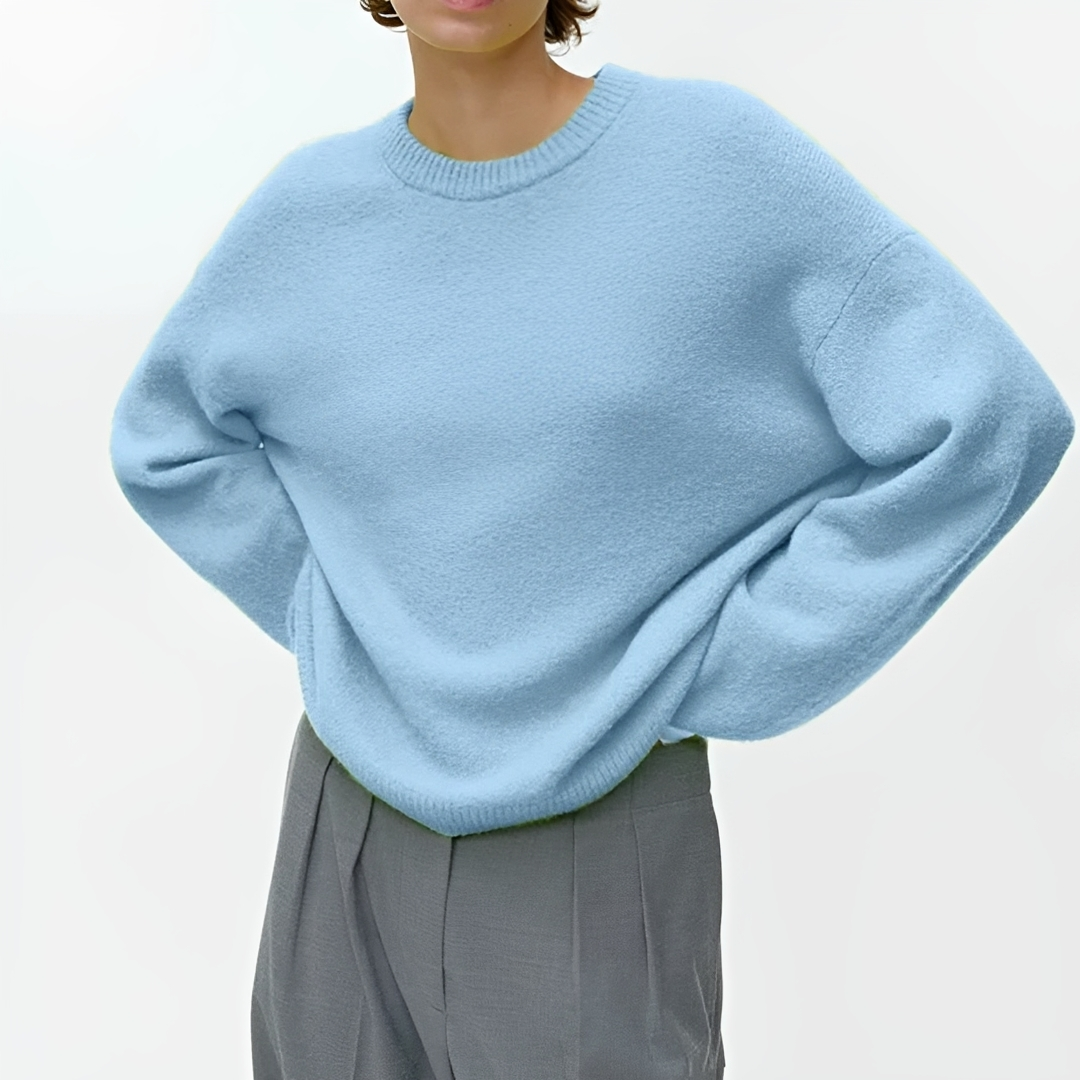 Clariza - Comfortable and snug crew neck sweater