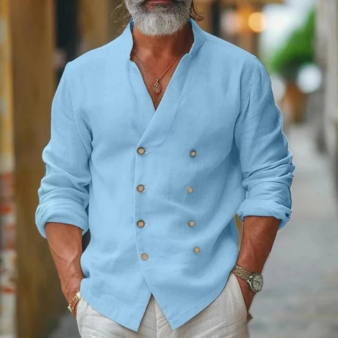Vireo - Elegant V-neck shirt