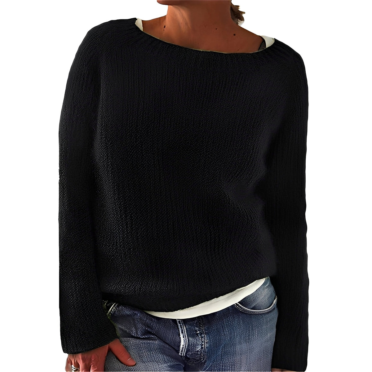 Angelia - Warm and comfortable crew neck sweater