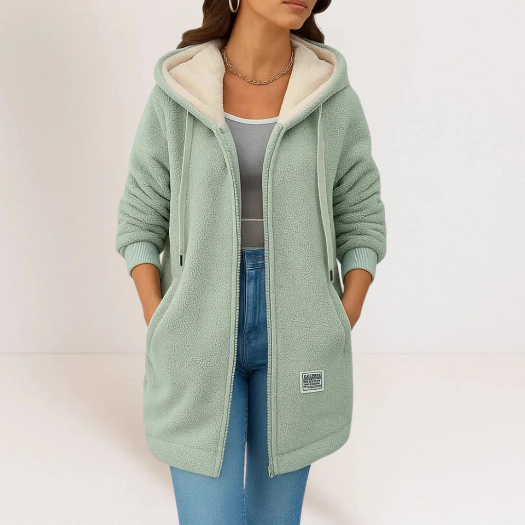 Collene - Hooded jacket, cozy and warm