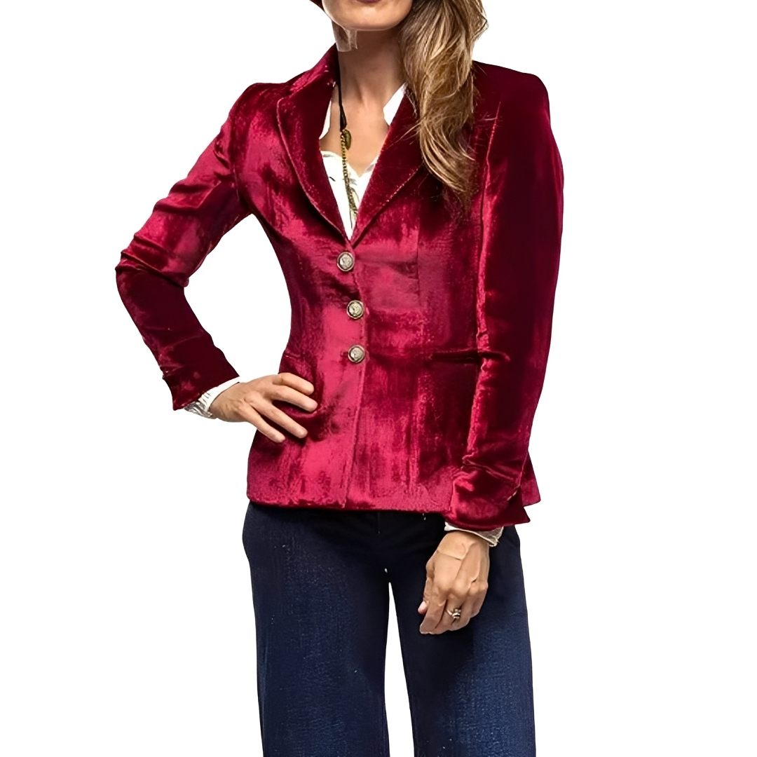 Martha - Stylish blazer with shiny finish
