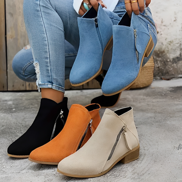 Klara - Stylish and sophisticated boots with zipper