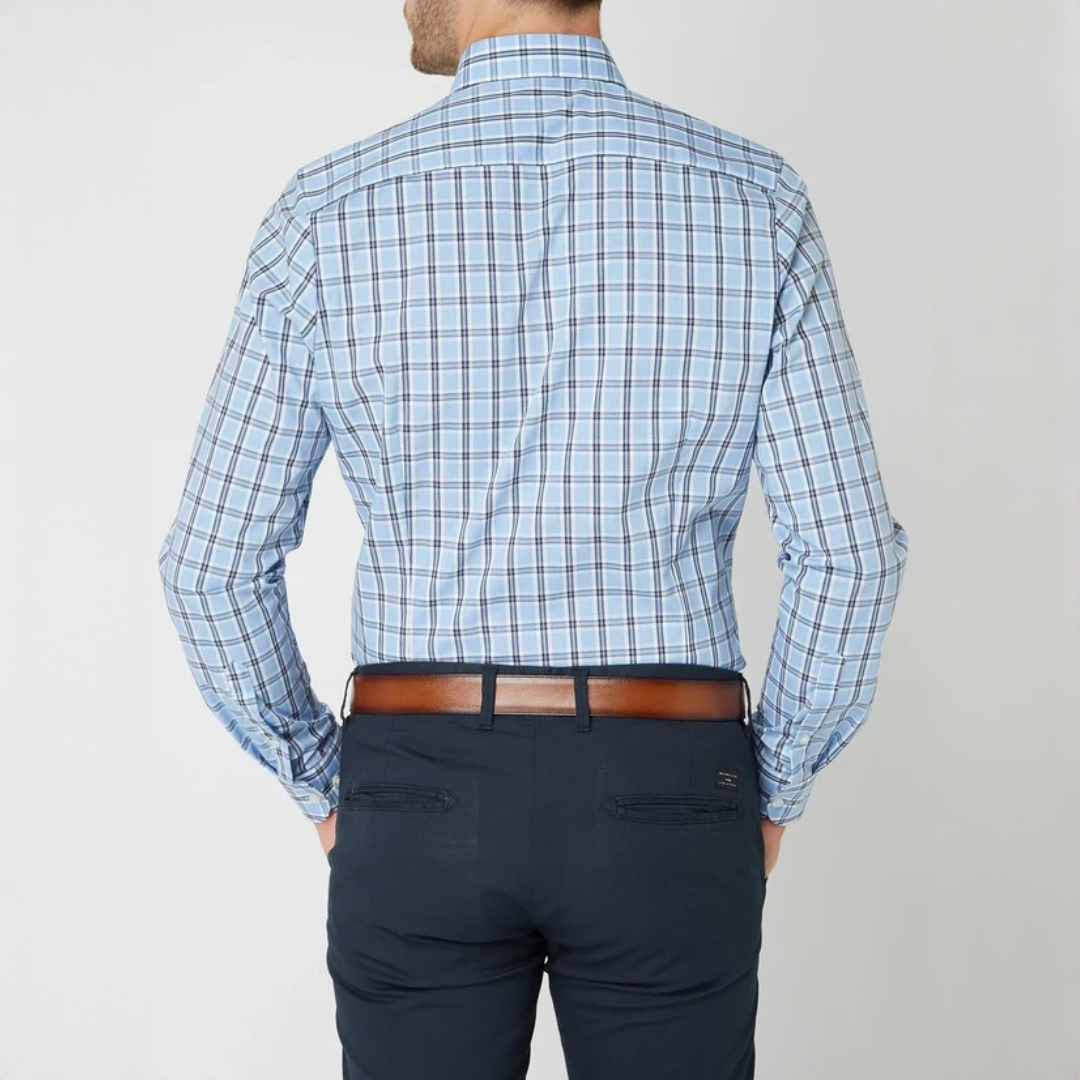 Johan - Long-lasting long-sleeve checkered shirt