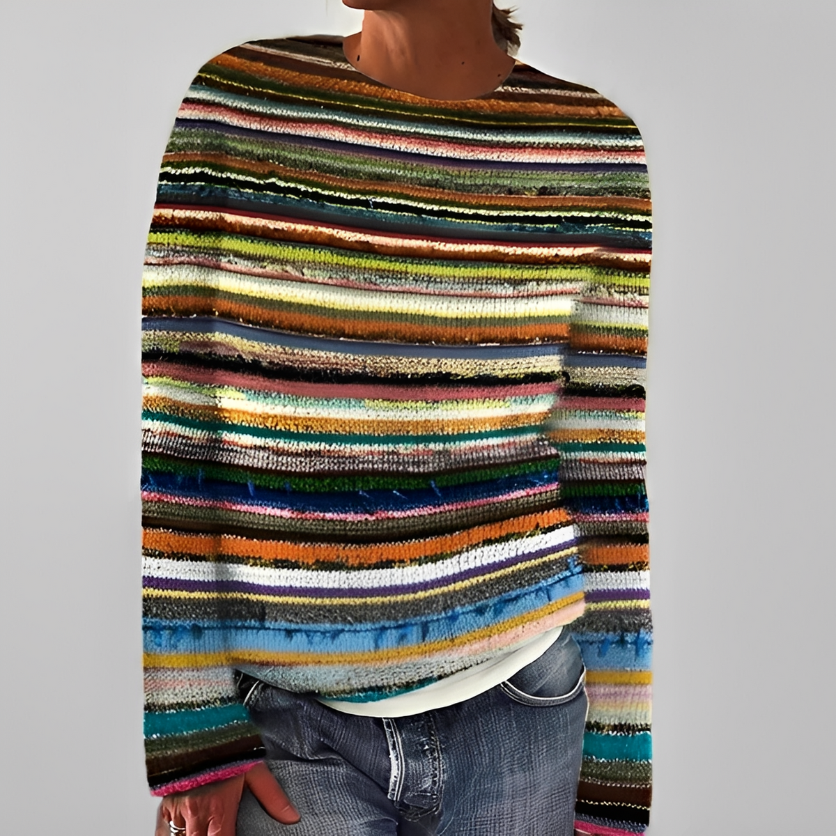 Liliane - Fashionable crew neck sweater
