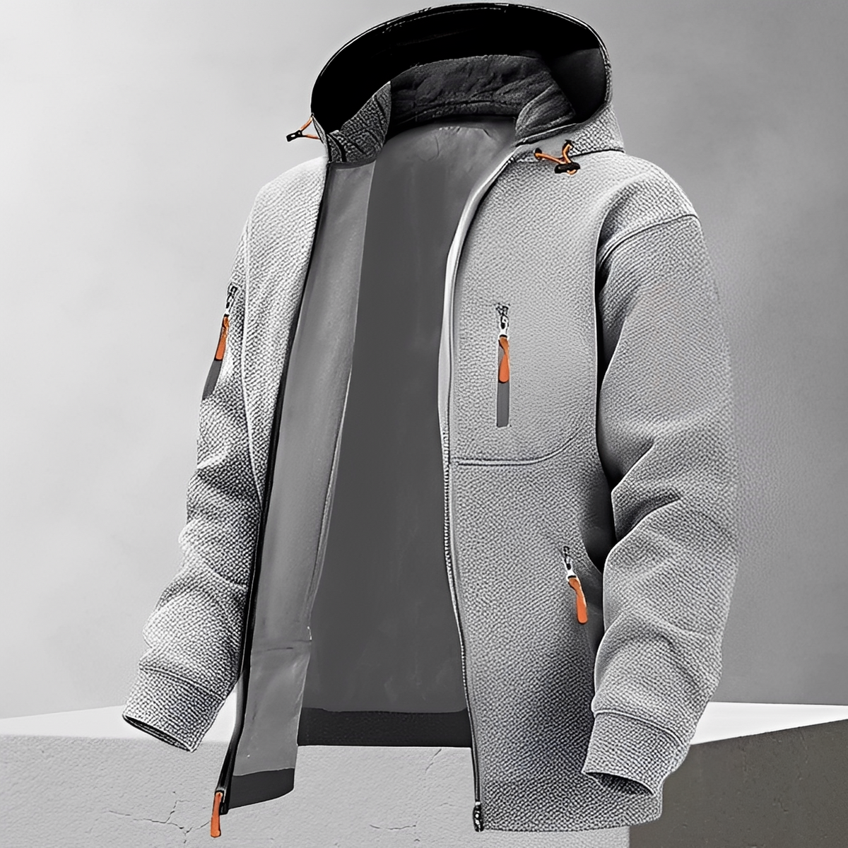 Simon - Durable and cozy jacket with hood