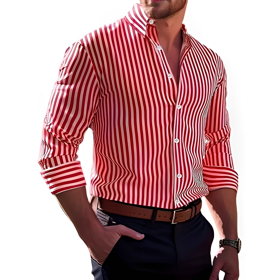 Bricen - Long-sleeve striped shirt
