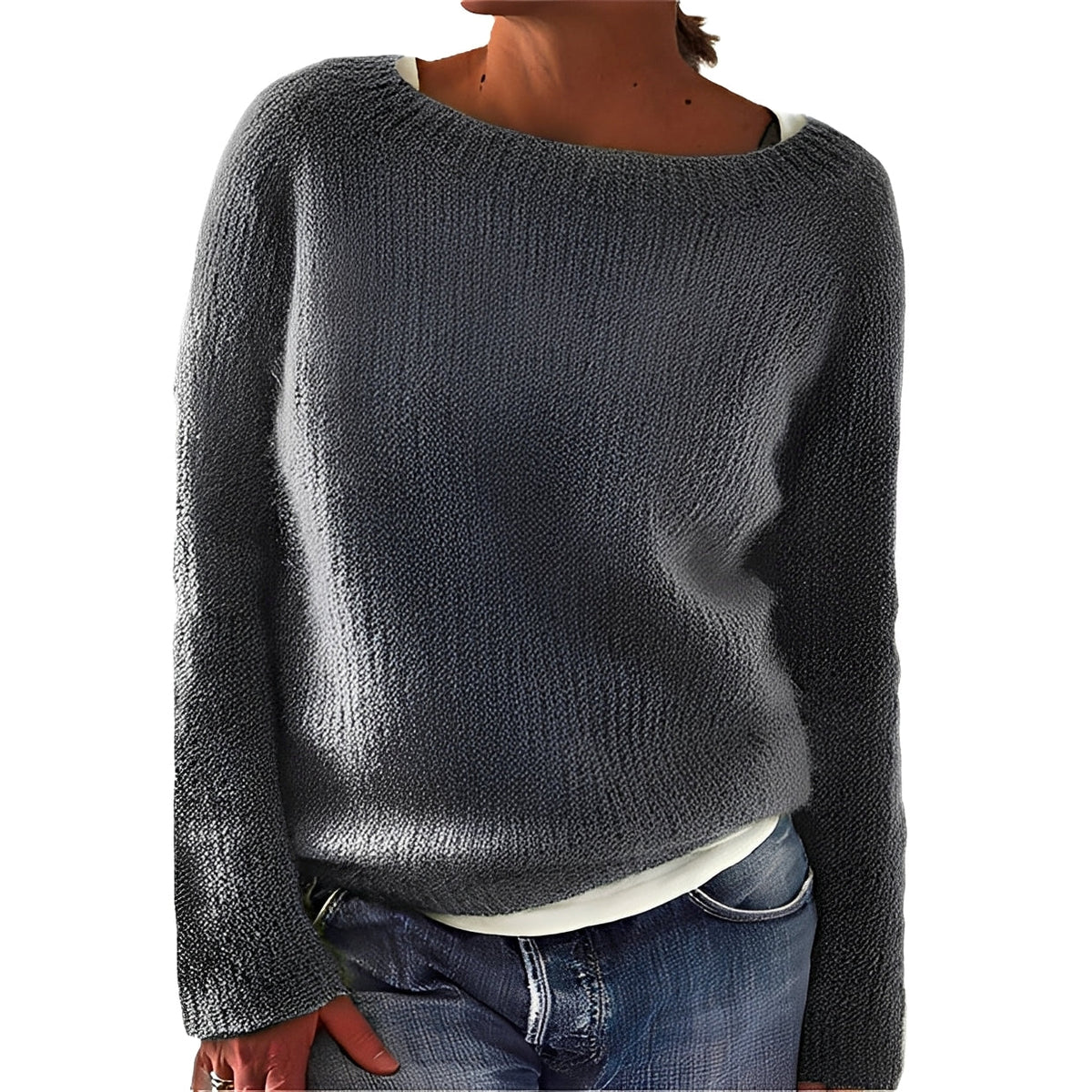 Angelia - Warm and comfortable crew neck sweater