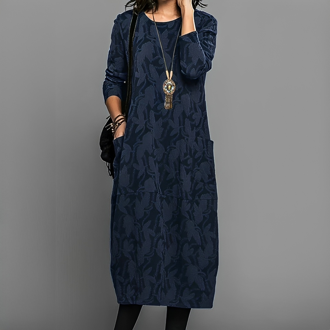 Alisha - Chic and fashionable long-sleeve dress