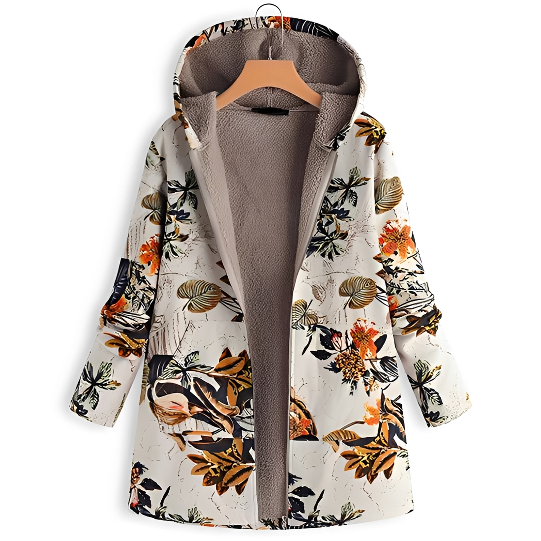 Olyvia - Vintage and cozy hooded jacket
