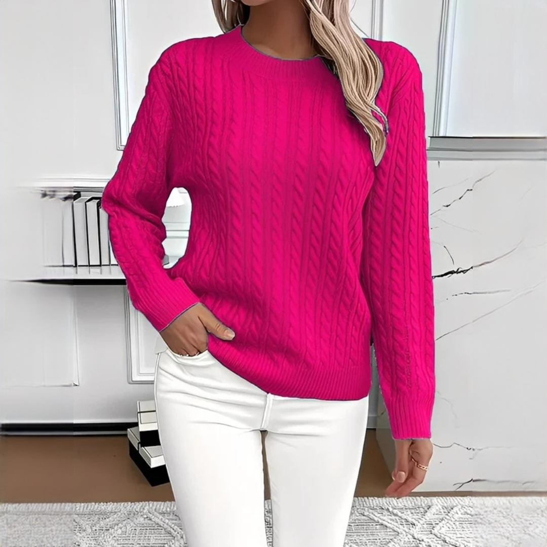 Charisse - Comfortable crew neck sweater