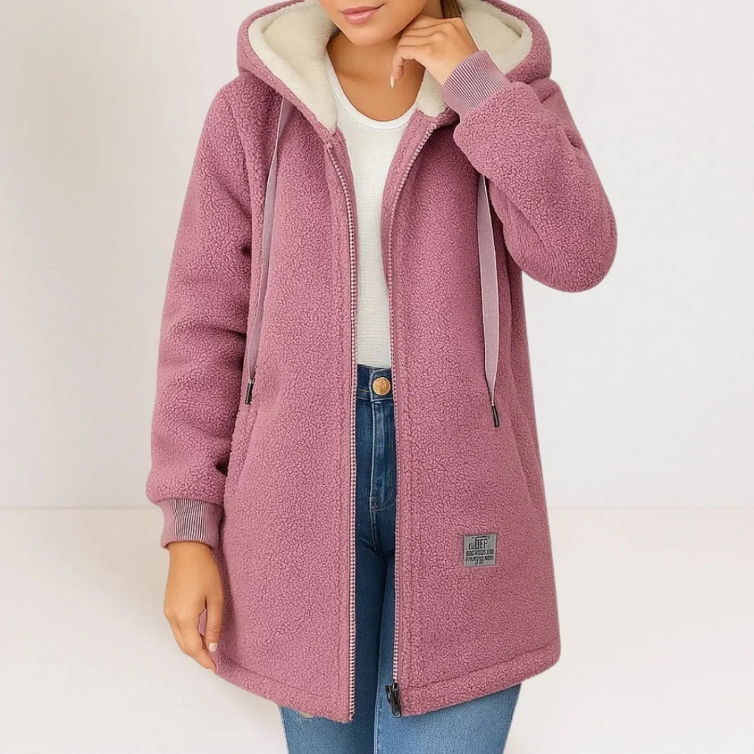 Collene - Hooded jacket, cozy and warm