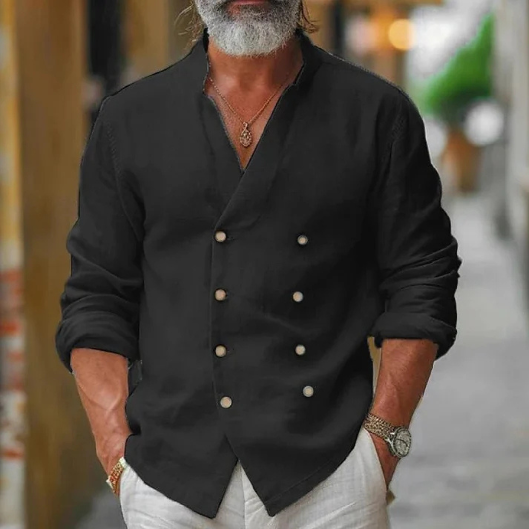 Vireo - Elegant V-neck shirt