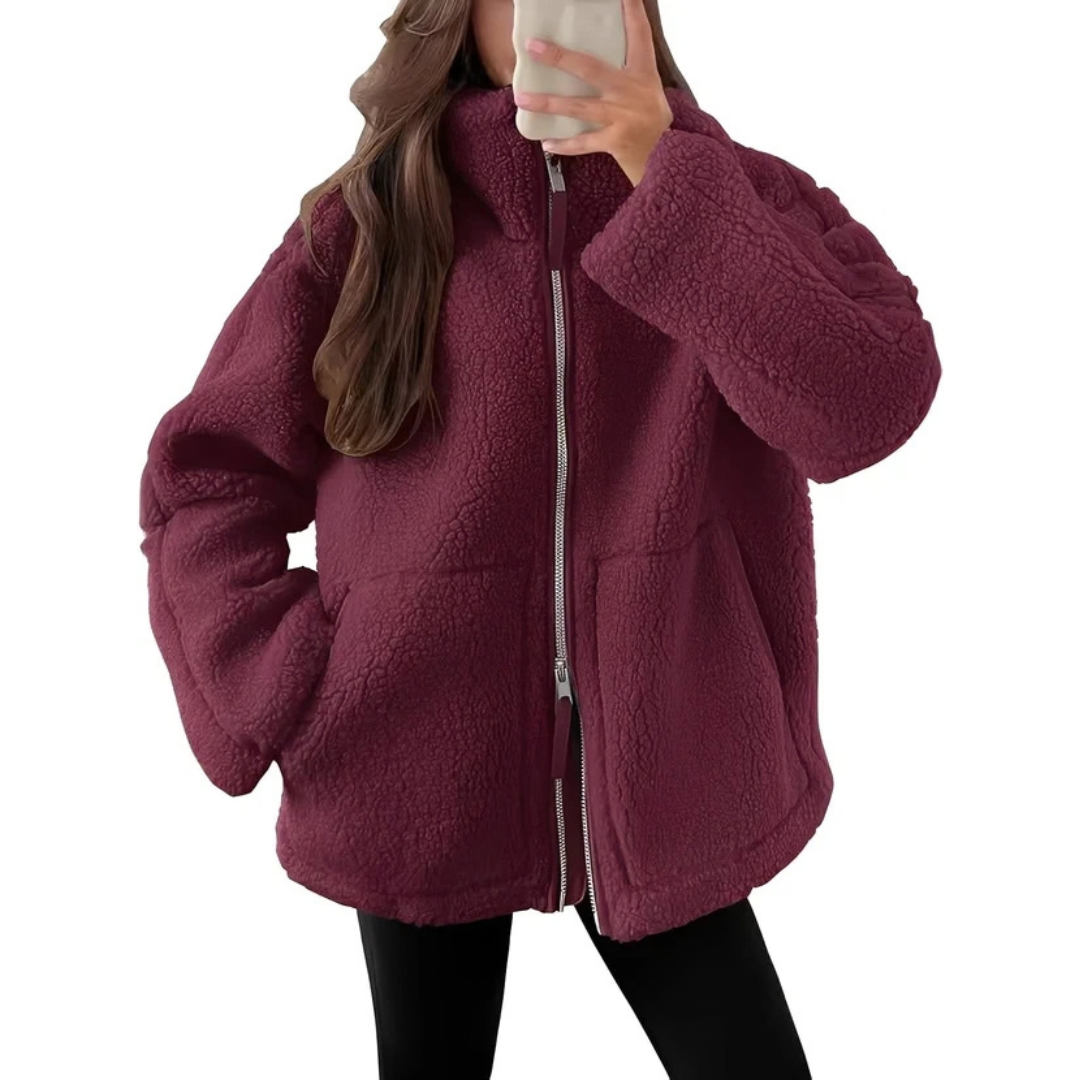 Rowena - Stylish and cozy jacket with zipper