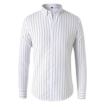 Dennis - Long-sleeve shirt with stripes and relaxed fit
