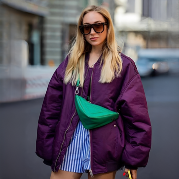 Fellaine - Comfortable oversized bomber jacket