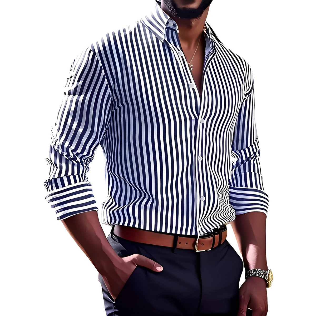 Bricen - Long-sleeve striped shirt
