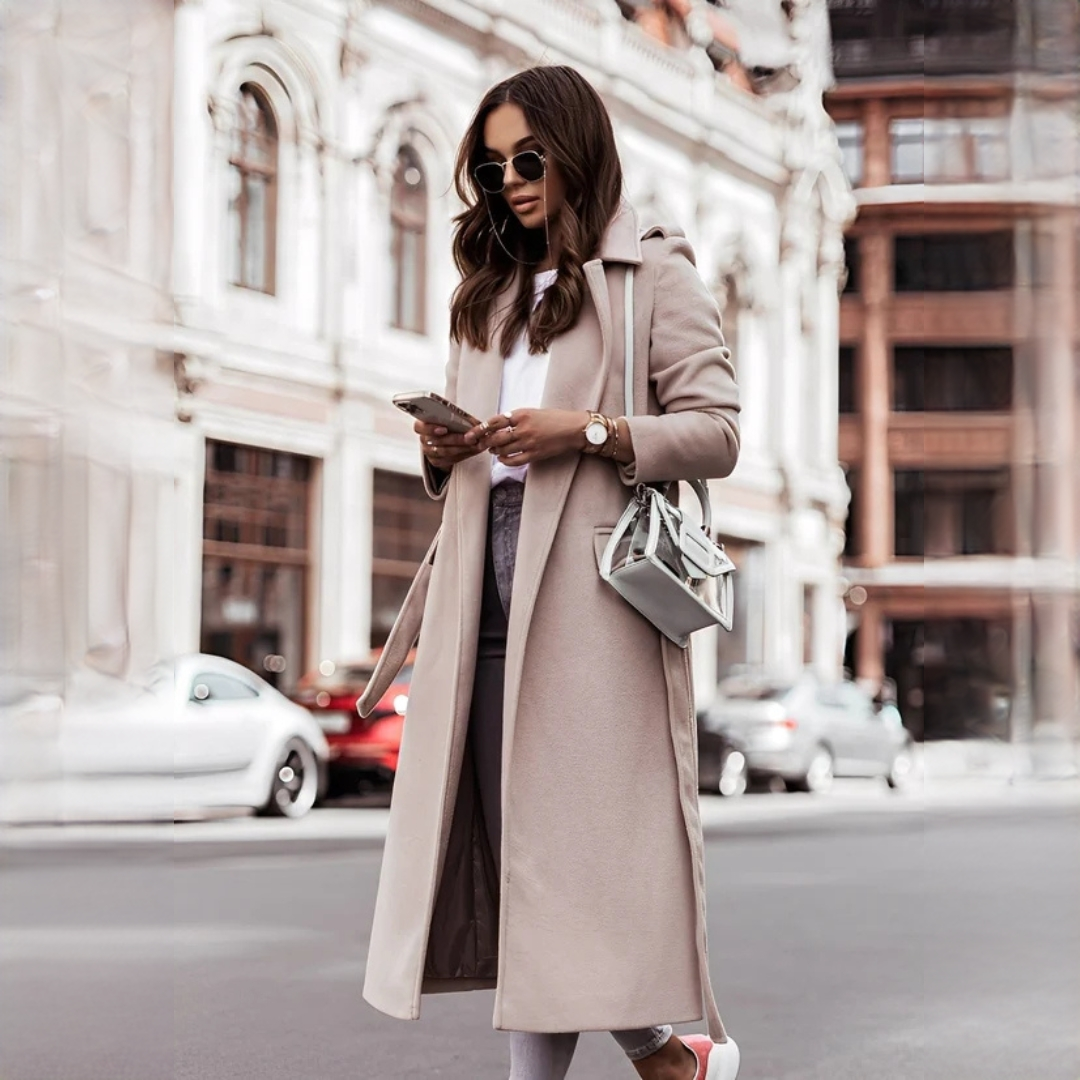 Haylie - Stylish coat with belt