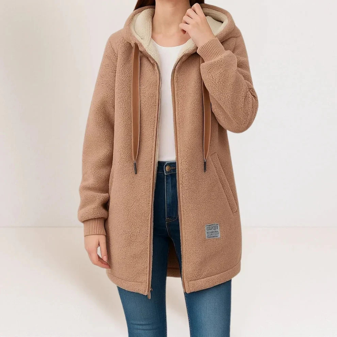 Collene - Hooded jacket, cozy and warm