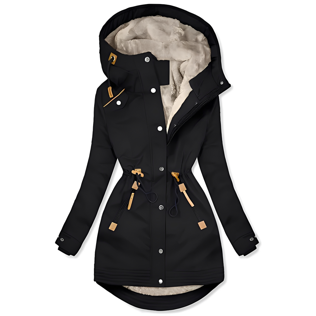 Lavena - Elegant and comfy coat with hood