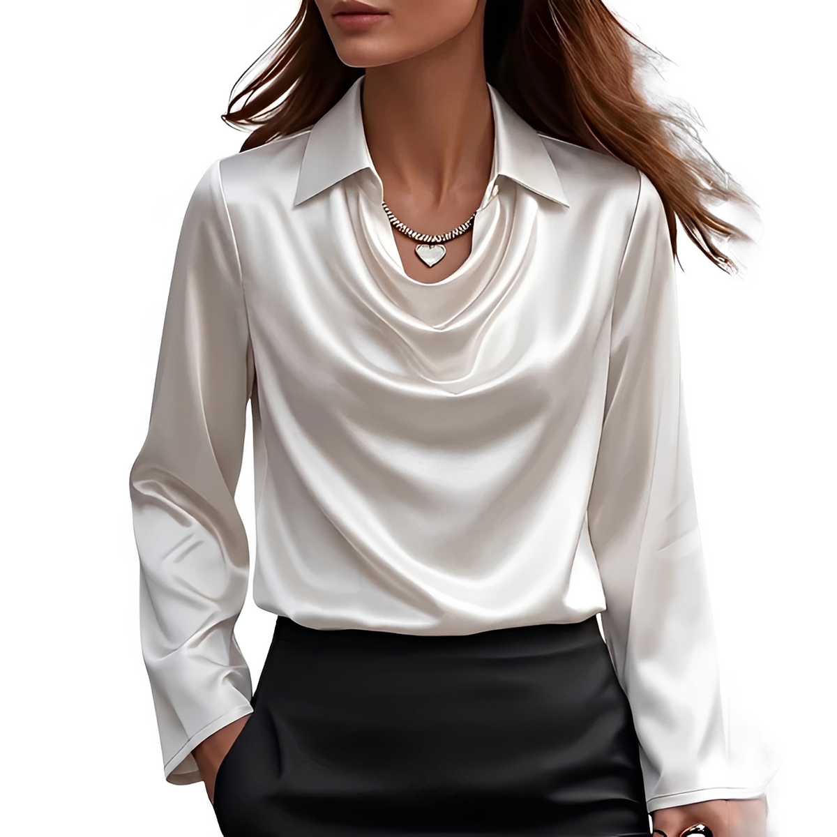 Dynah - Stylish long-sleeve blouse
