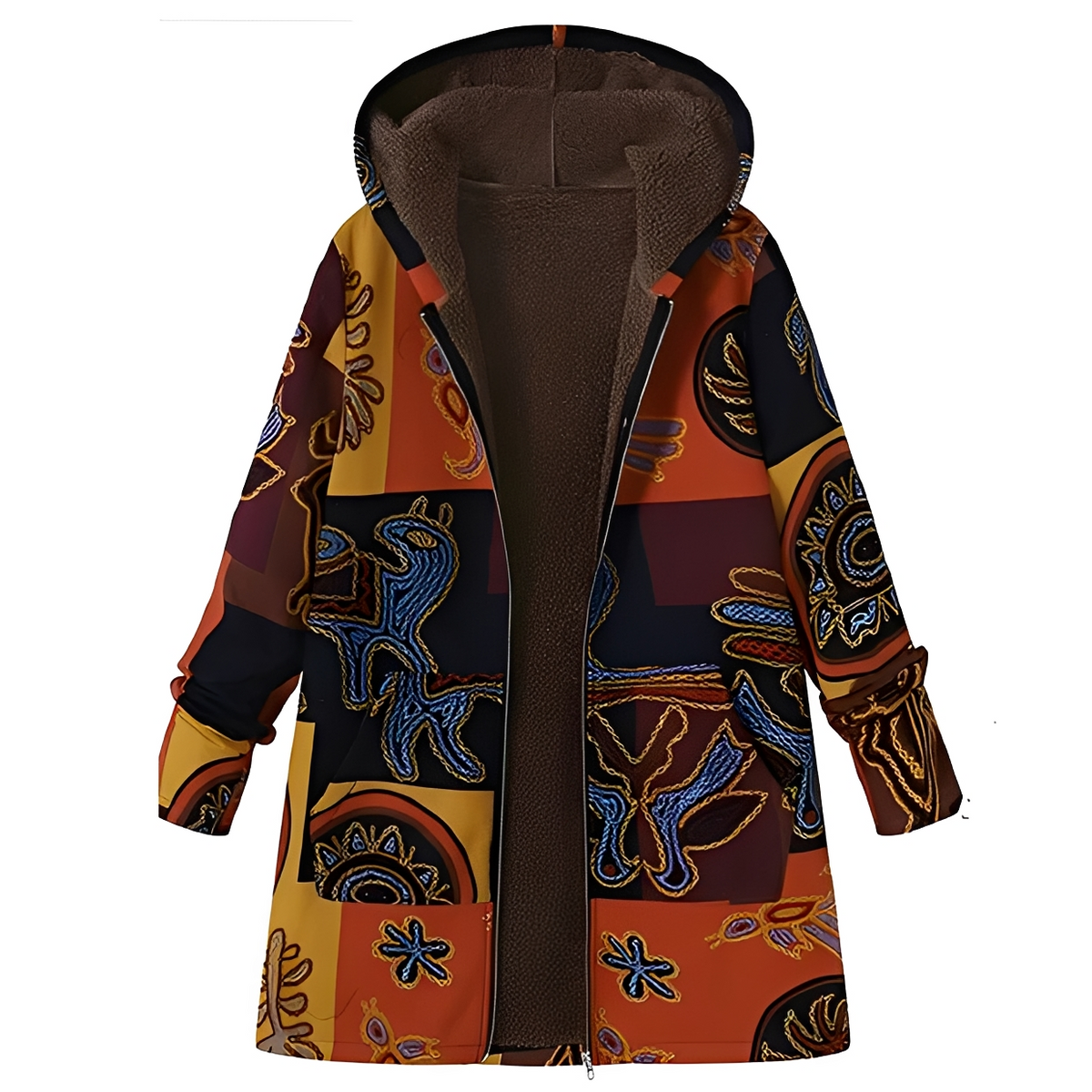 Olyvia - Vintage and cozy hooded jacket