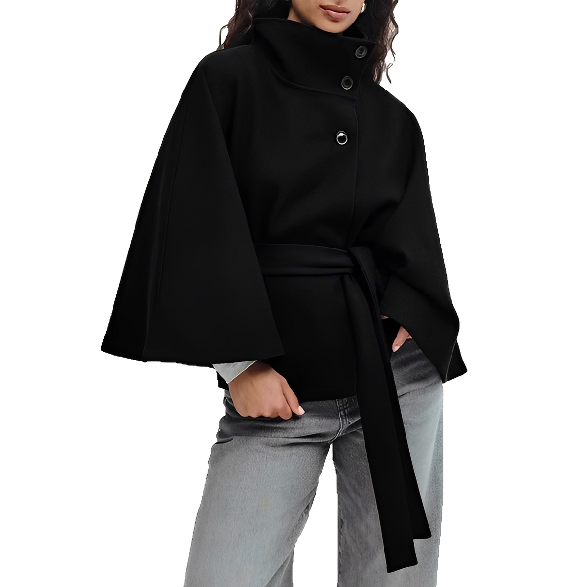 Loraine - Stylish and comfortable coat with belt
