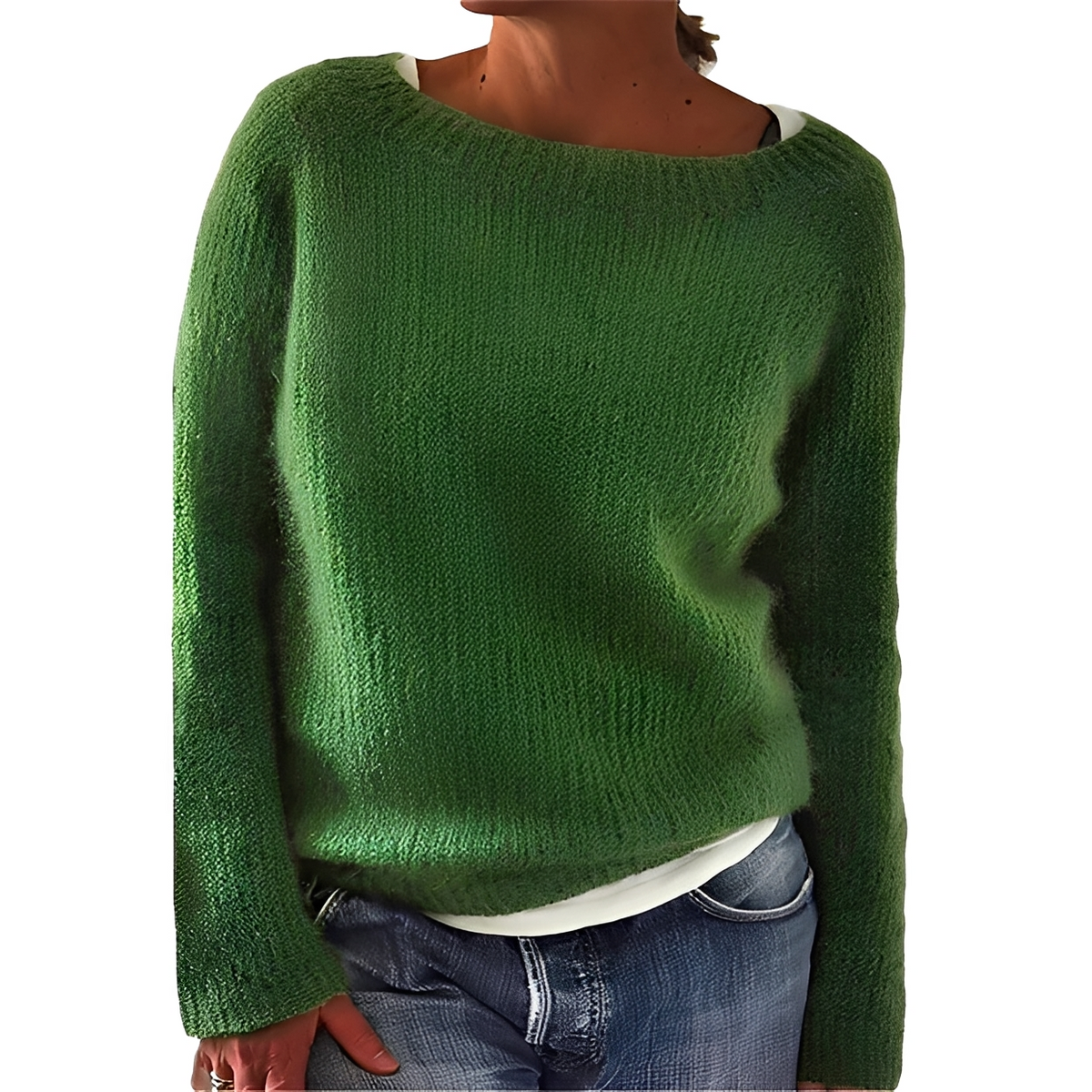 Angelia - Warm and comfortable crew neck sweater