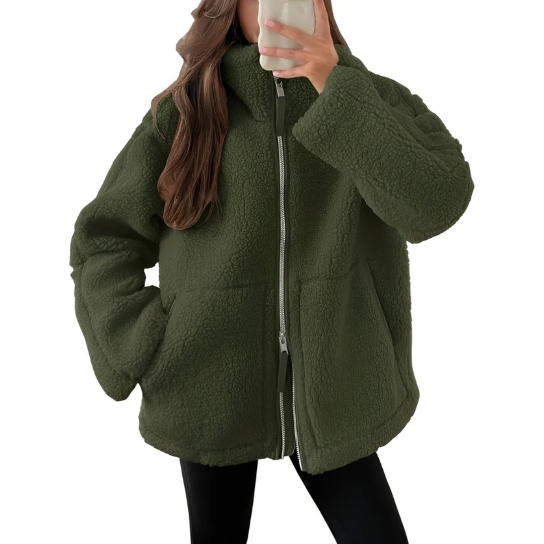 Rowena - Stylish and cozy jacket with zipper