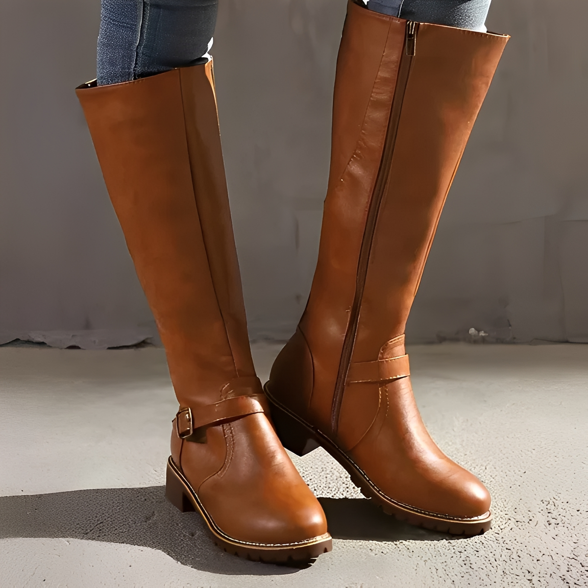 Livie - Elegant boots with zipper