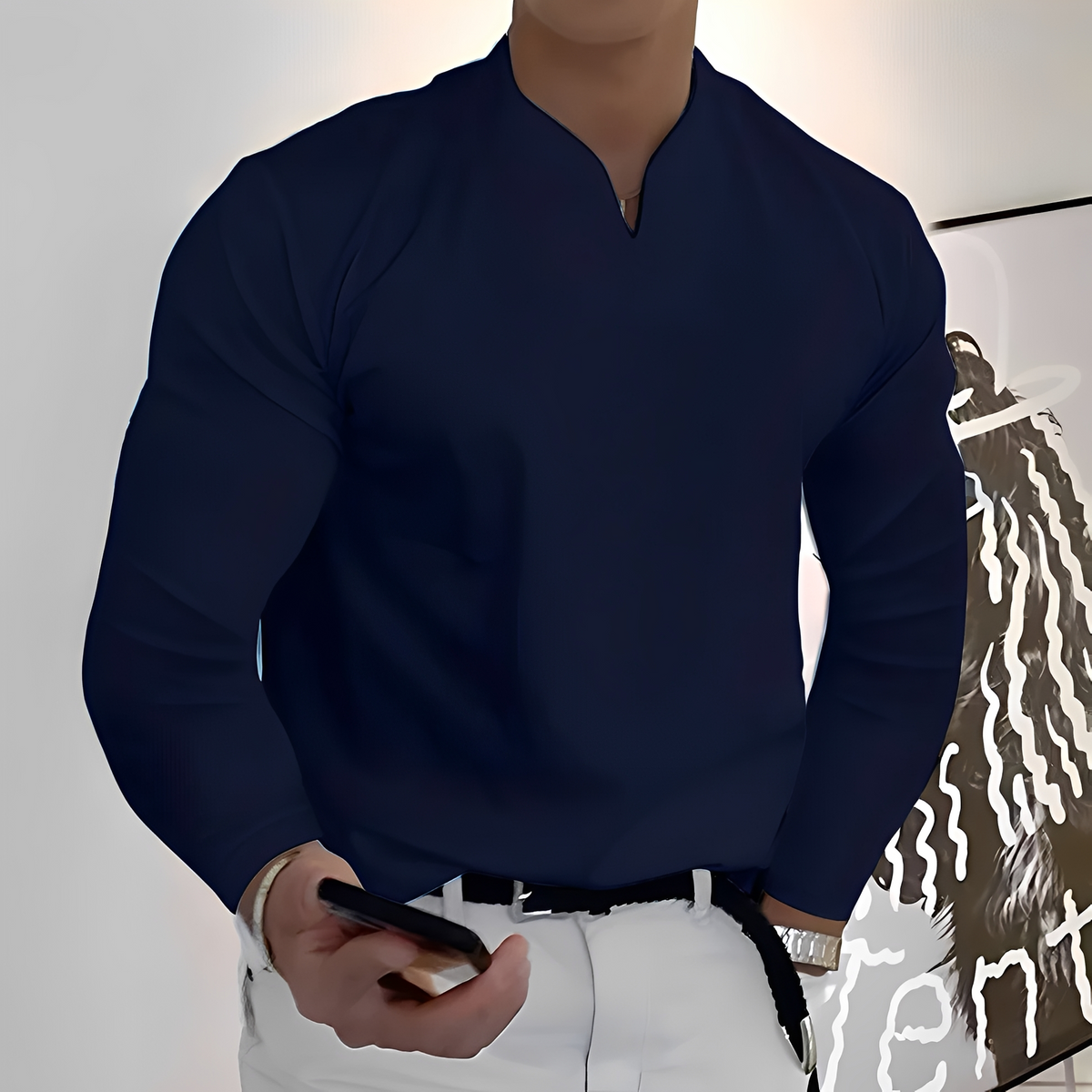 Corentin - Long-sleeved shirt, cozy and soft