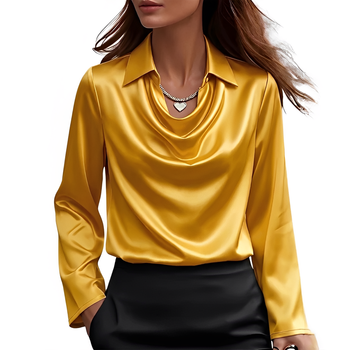 Dynah - Stylish long-sleeve blouse