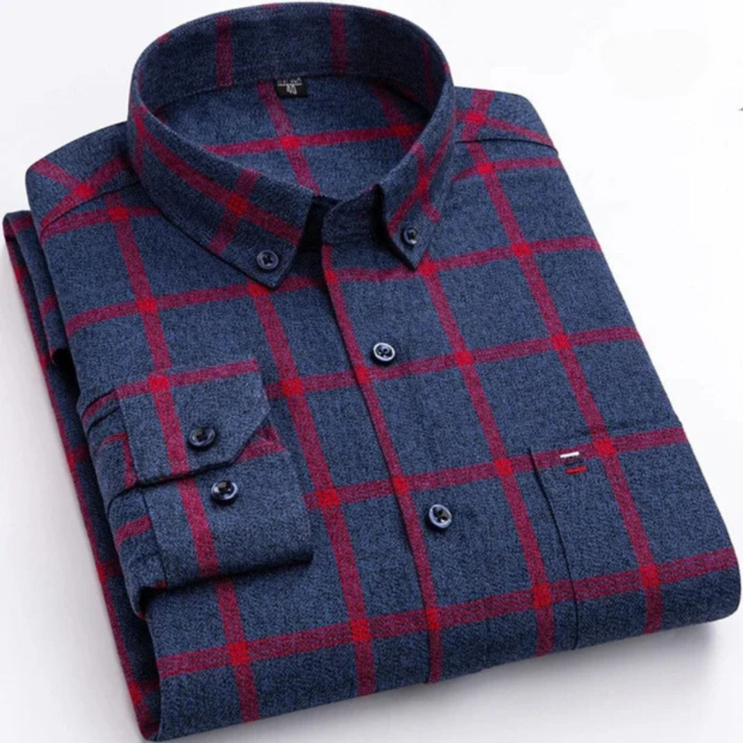 Johan - Long-lasting long-sleeve checkered shirt