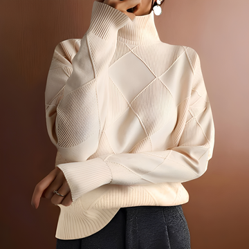 Morgan - Cozy sweater with high collar