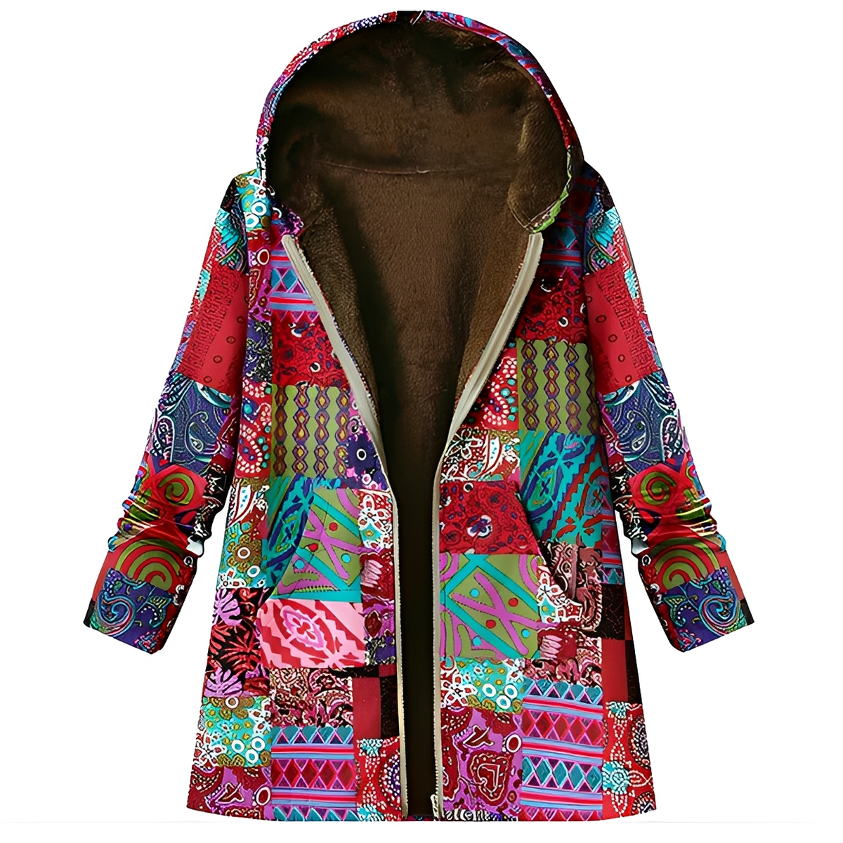 Olyvia - Vintage and cozy hooded jacket