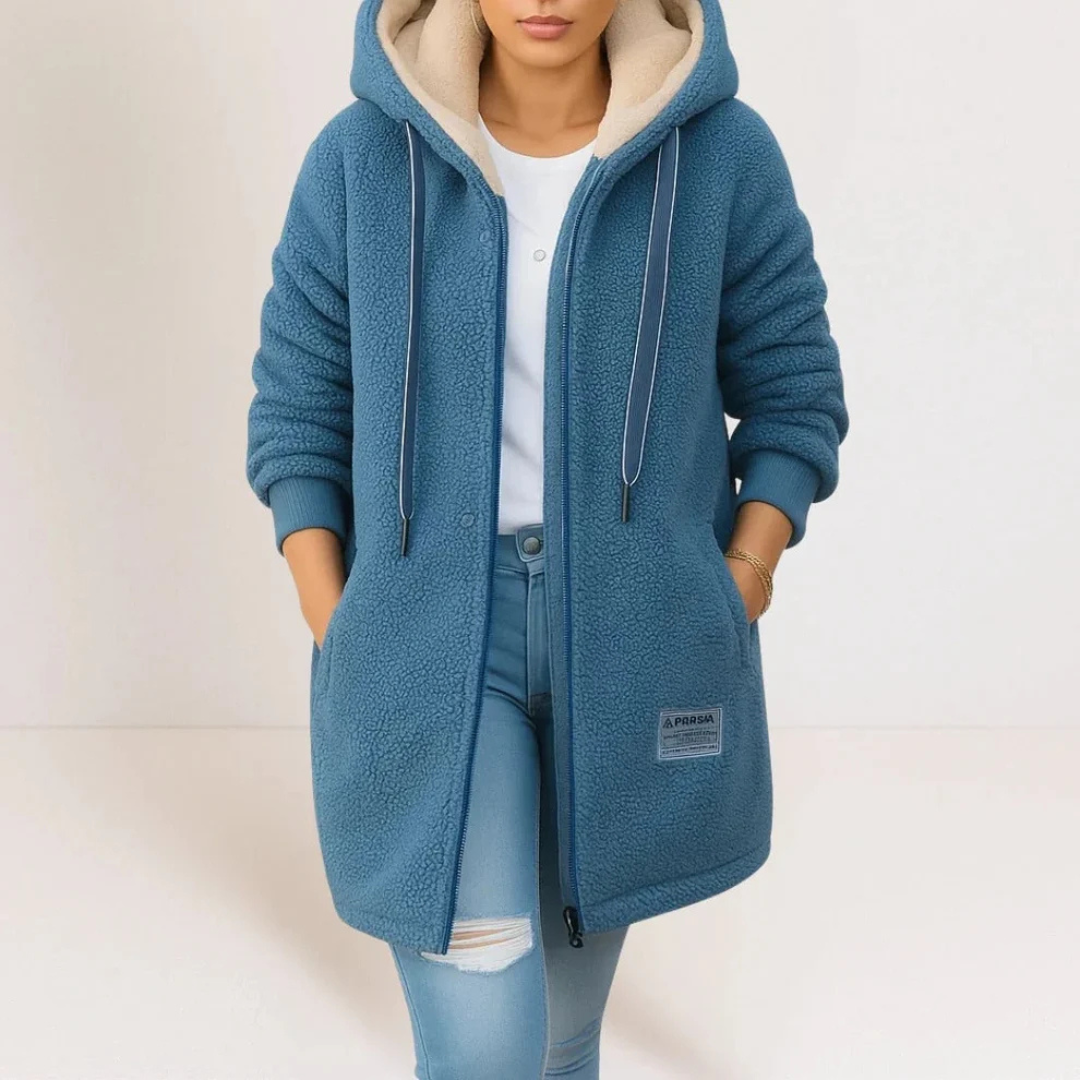 Collene - Hooded jacket, cozy and warm