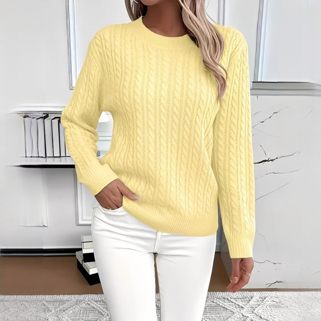 Charisse - Comfortable crew neck sweater