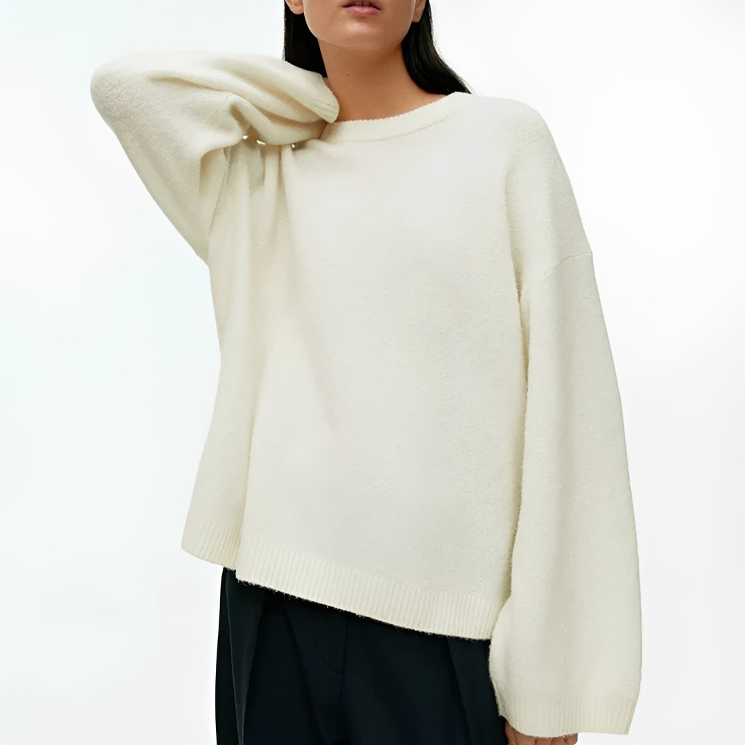 Clariza - Comfortable and snug crew neck sweater
