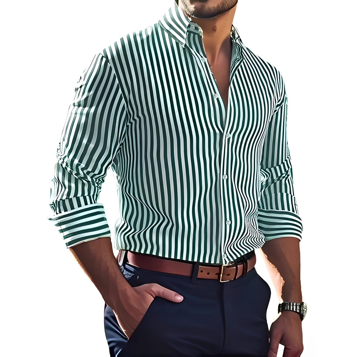 Bricen - Long-sleeve striped shirt