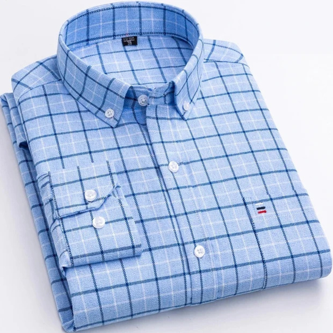 Johan - Long-lasting long-sleeve checkered shirt