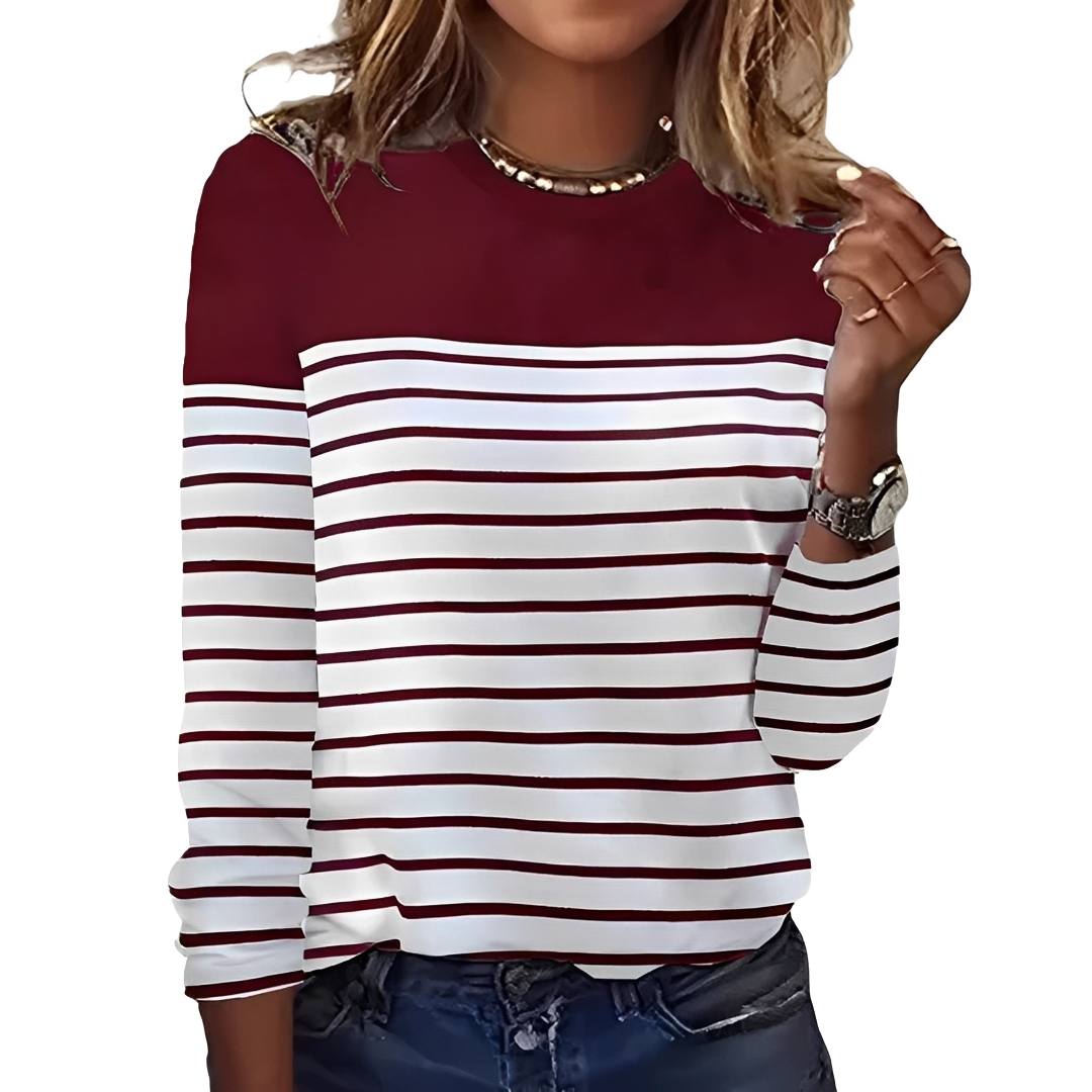 Eunice - Striped, warm and cozy sweater