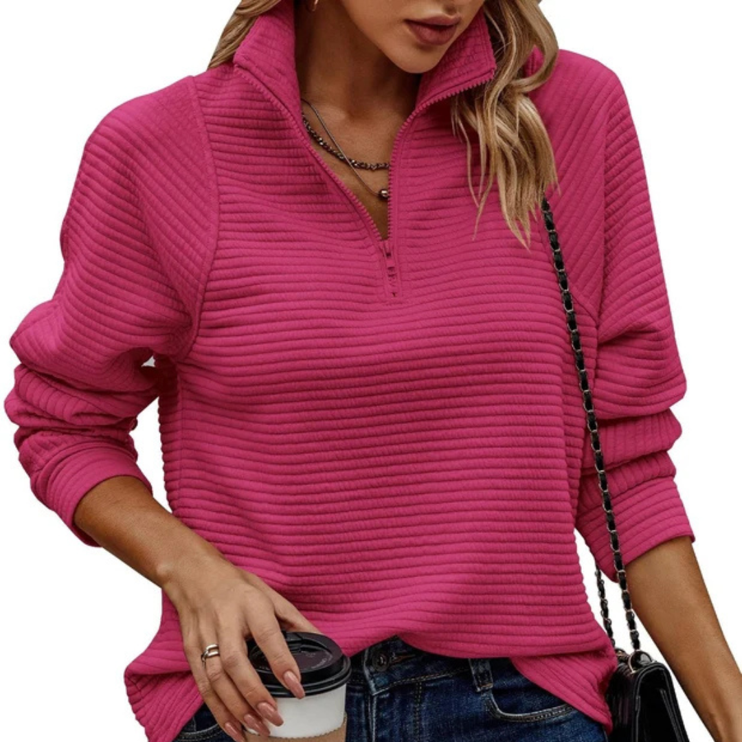 Zennia - Comfortable half-zip pullover