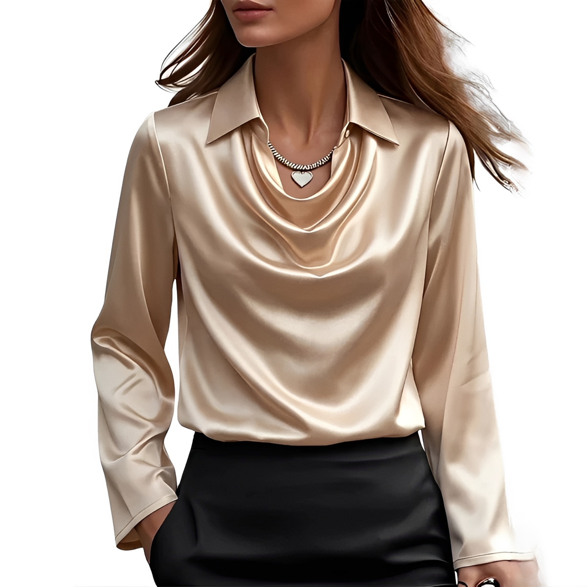 Dynah - Stylish long-sleeve blouse