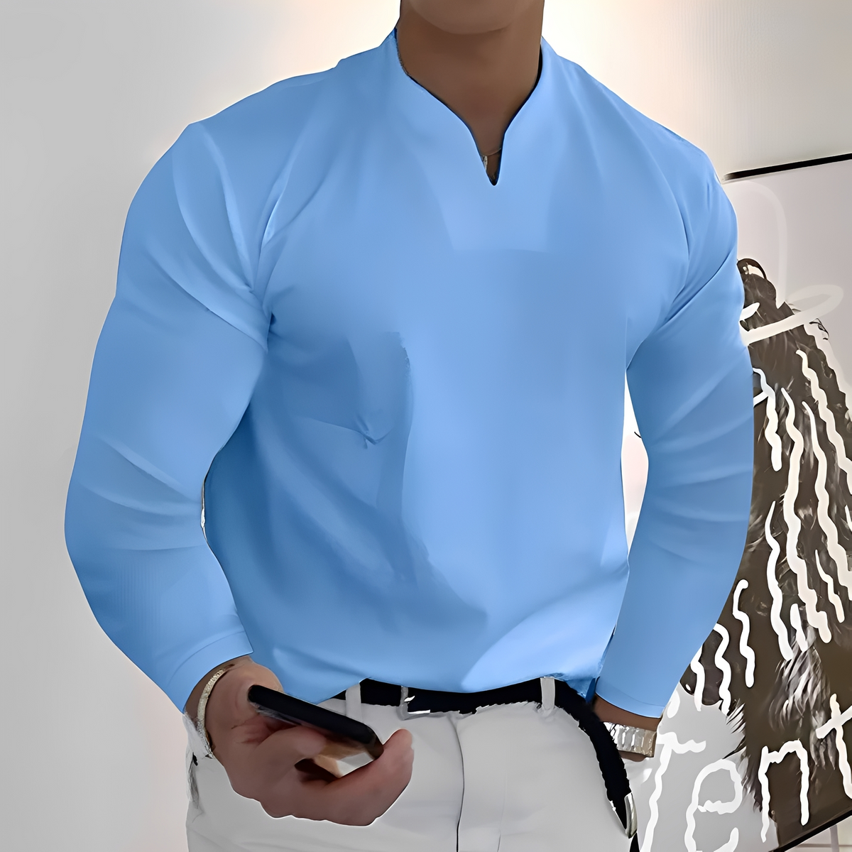 Corentin - Long-sleeved shirt, cozy and soft
