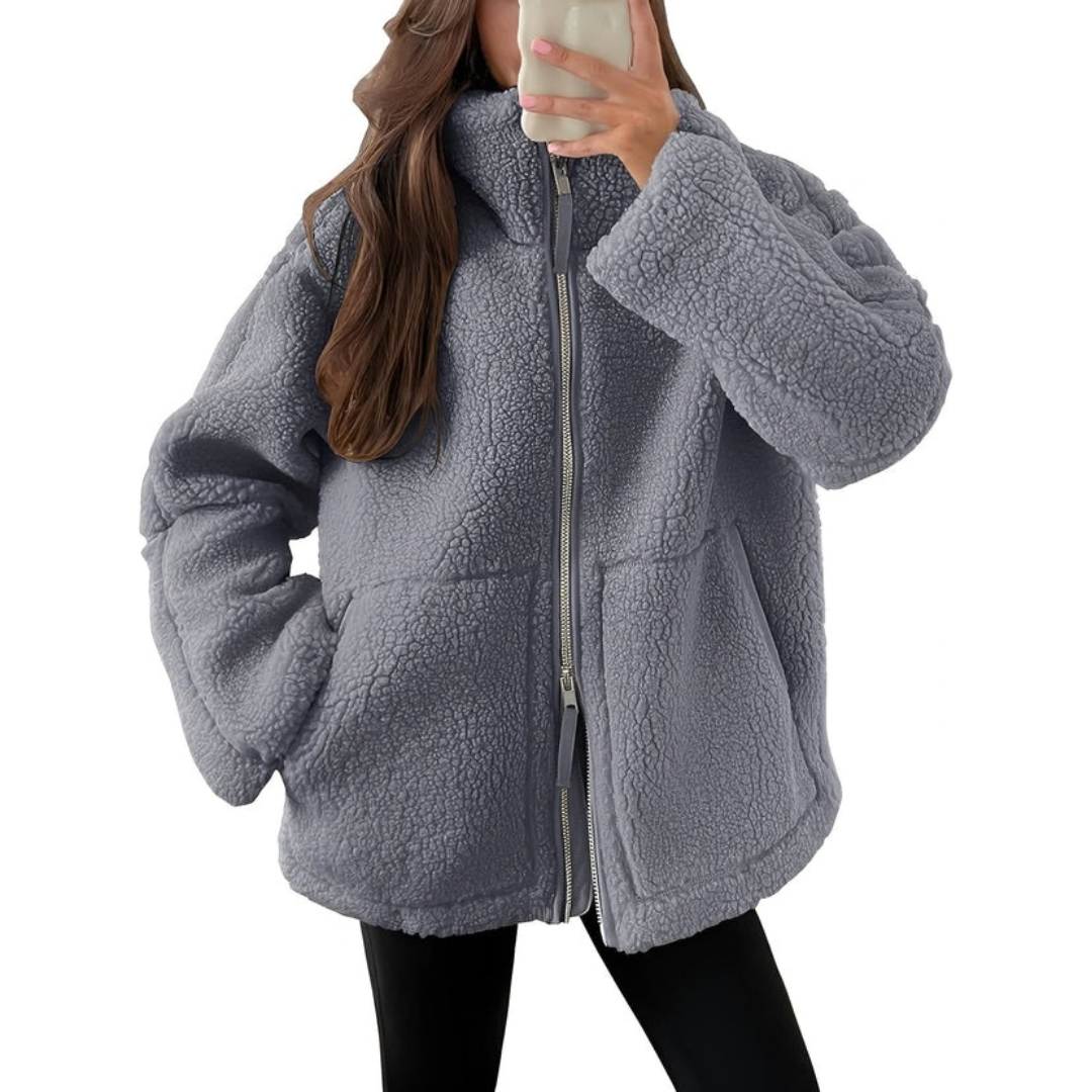 Rowena - Stylish and cozy jacket with zipper