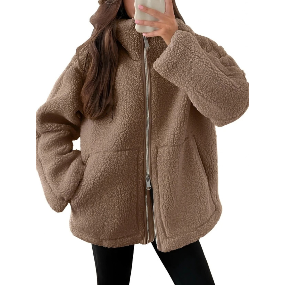 Rowena - Stylish and cozy jacket with zipper
