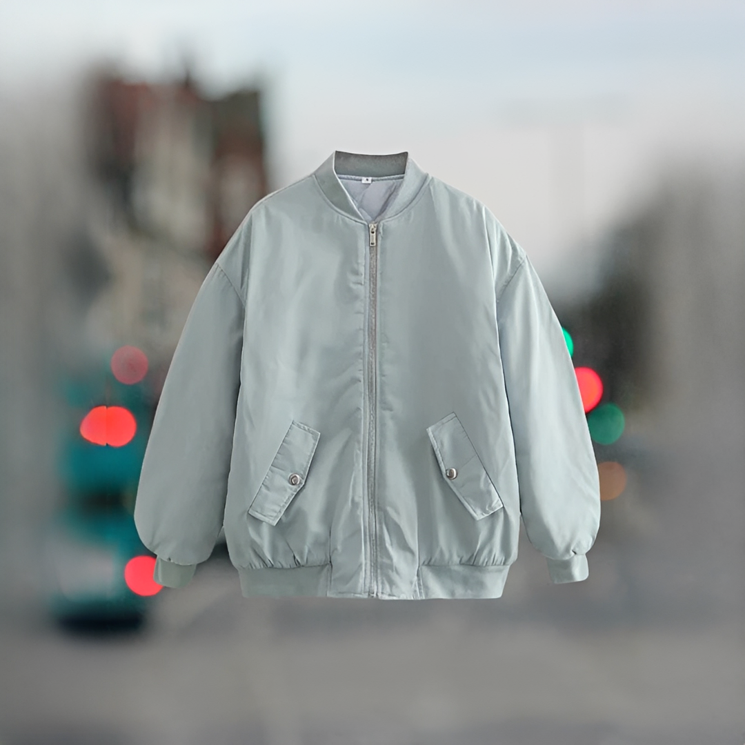 Fellaine - Comfortable oversized bomber jacket